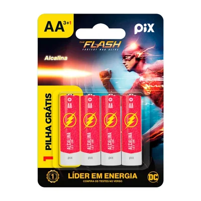 4x Pilha Ultra Alcalina Aa 2a Blister Com 4 Unidades
