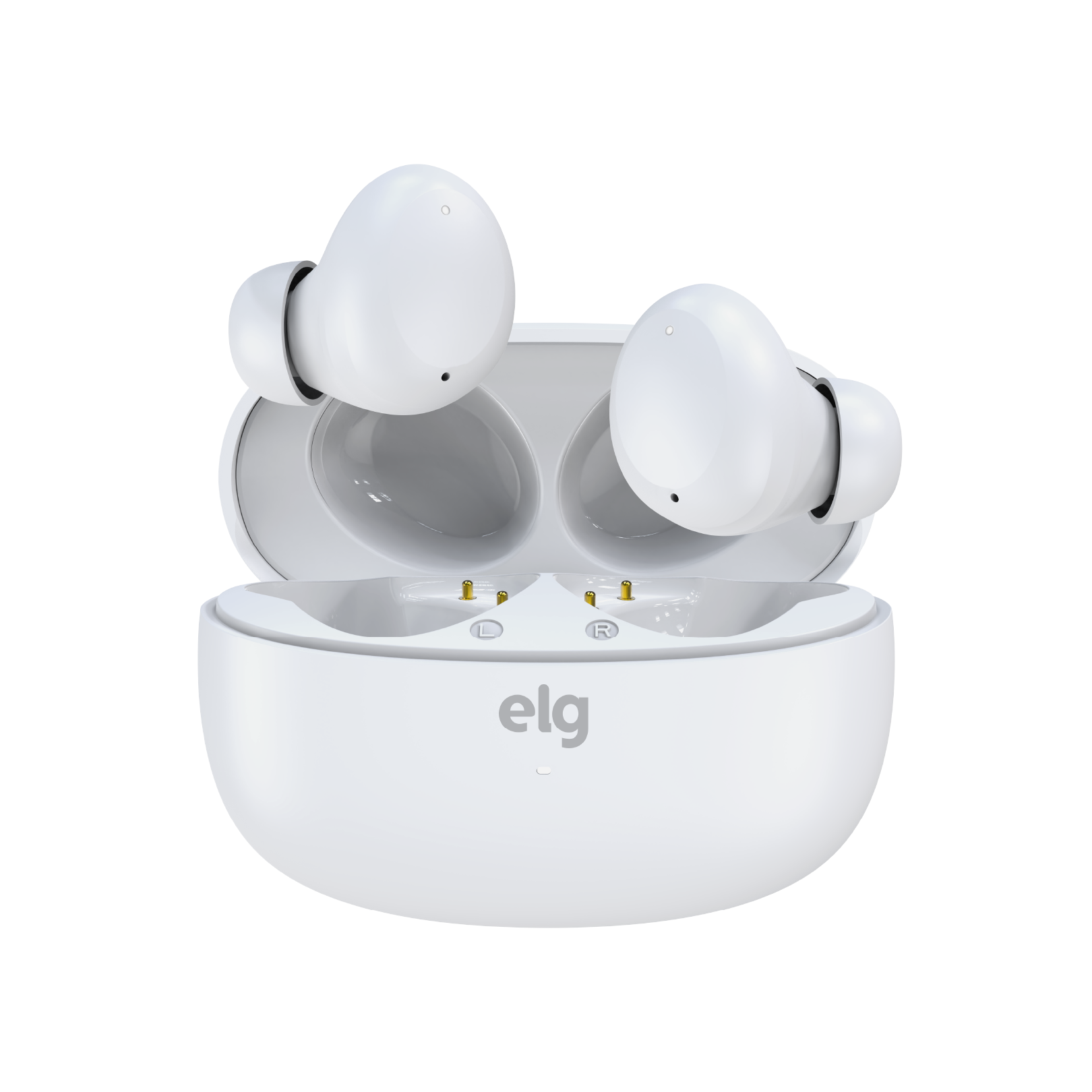 Fone De Ouvido Tws Aura Go, Bluetooth 5.4, Toque Inteligente, 20h De Áudio, Usb-c, Branco, Tws-argo, Elg Cor:branco