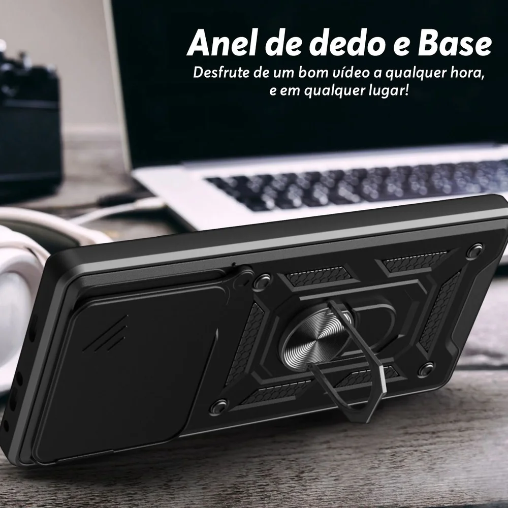 Imagem 2 de 5 do produto Capa Militar P/ Realme 15t - Capinha Case Protetora Anti Impacto Queda Armadura Resistente