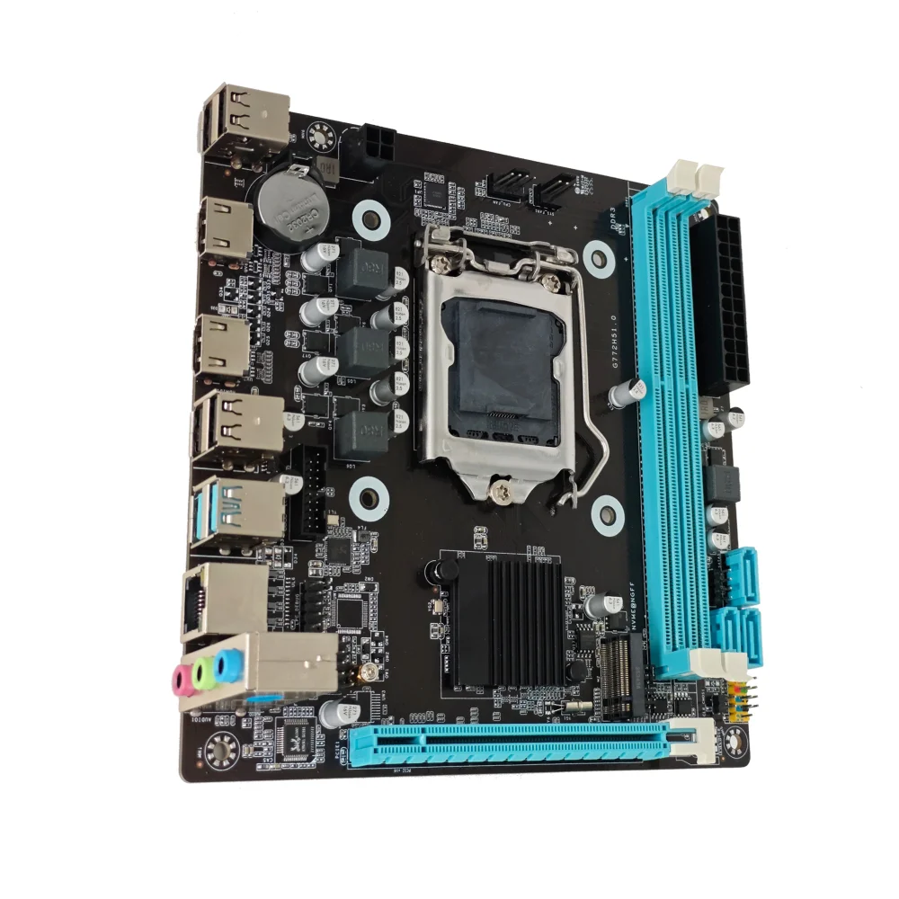 Placa Mãe 1150 4ª, 5ª Geração Bluecase Bmbh81-g32hgu-itxblk, Ddr3 16gb, M2/NVME, 2x HDMI, 10/100/1000 Mb/s 6