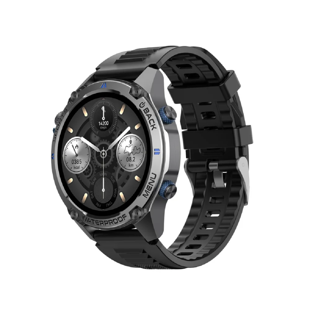 Smartwatch Havit M9059 Pro AmoLED Gps 5atm Bluetooth 5atm À Prova D'água E Teste De Dados De Saúde - Preto