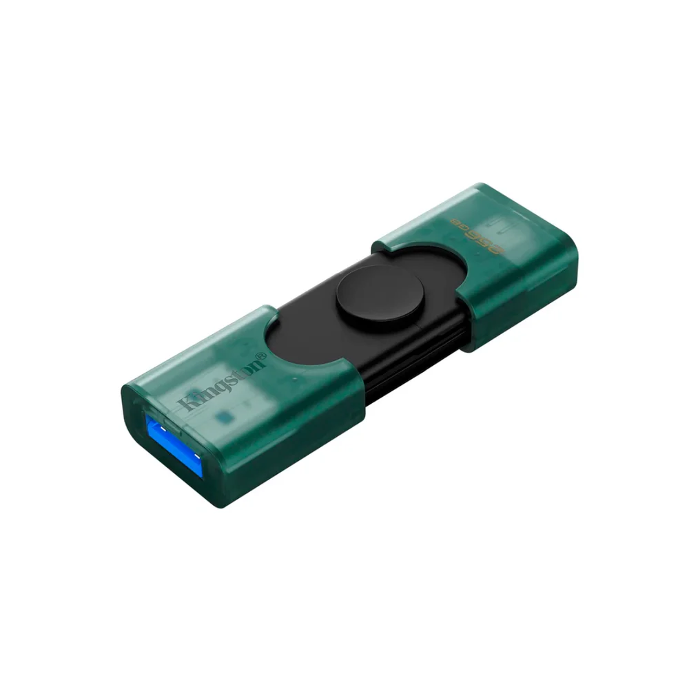 Imagem 2 de 5 do produto Pen Drive 256gb Usb 3.2 Datatraveler Duo Tipo C/a 200mbs Lei Dtdeg2/256gb Kingston