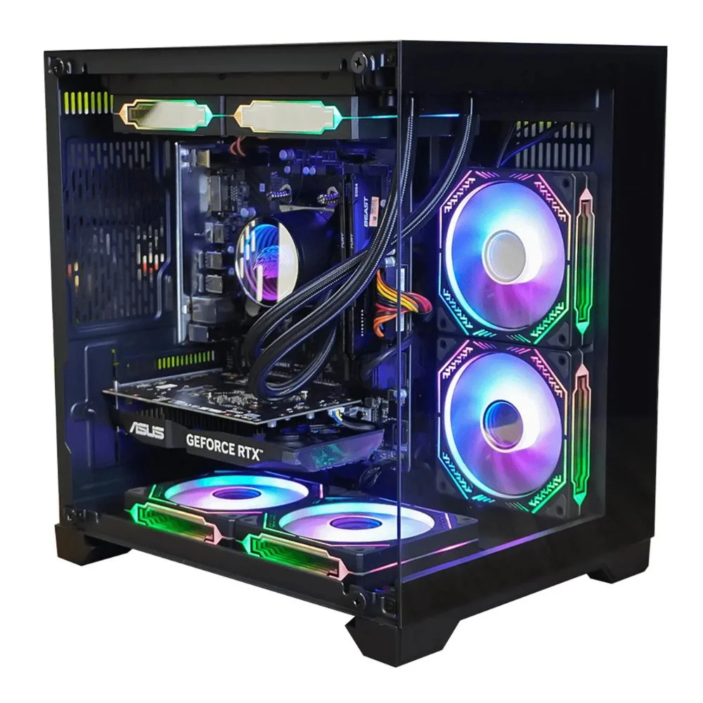 PC Gamer Ryzen 5 5600, RTX 4060, 16gb RGB Ddr4, SSD Nvme 500gb, 600w 80 Plus, Aqua017-e PC Gamer Ryzen 5 5600, RTX 4060, 16gb RGB Ddr4, SSD Nvme 500gb, 600w 80 Plus, Aqua017-e