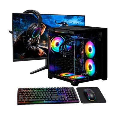 PC Gamer Completo Ryzen 5 5600x, RTX 3060, 16gb Ddr4, SSD 480GB, 600w 80 Plus, Aqua040-e
