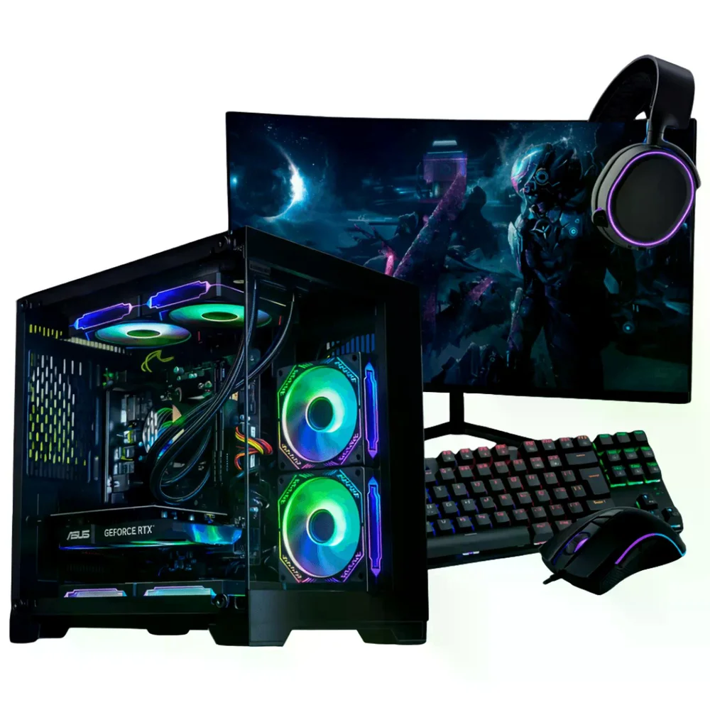 PC Gamer Completo Ryzen 5 4500, Gtx 1650, 16gb Ddr4, SSD 480GB, 500w 80 Plus, Aqua033-e