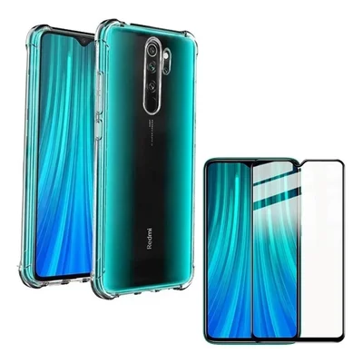 Capa Anti Impactos Para Redmi Note 8 Pro + Película 3d Vidro