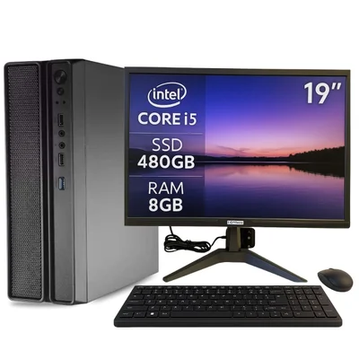 Computador Multipc Slim Completo i5 8GB SSD 480GB WINDOWS 11