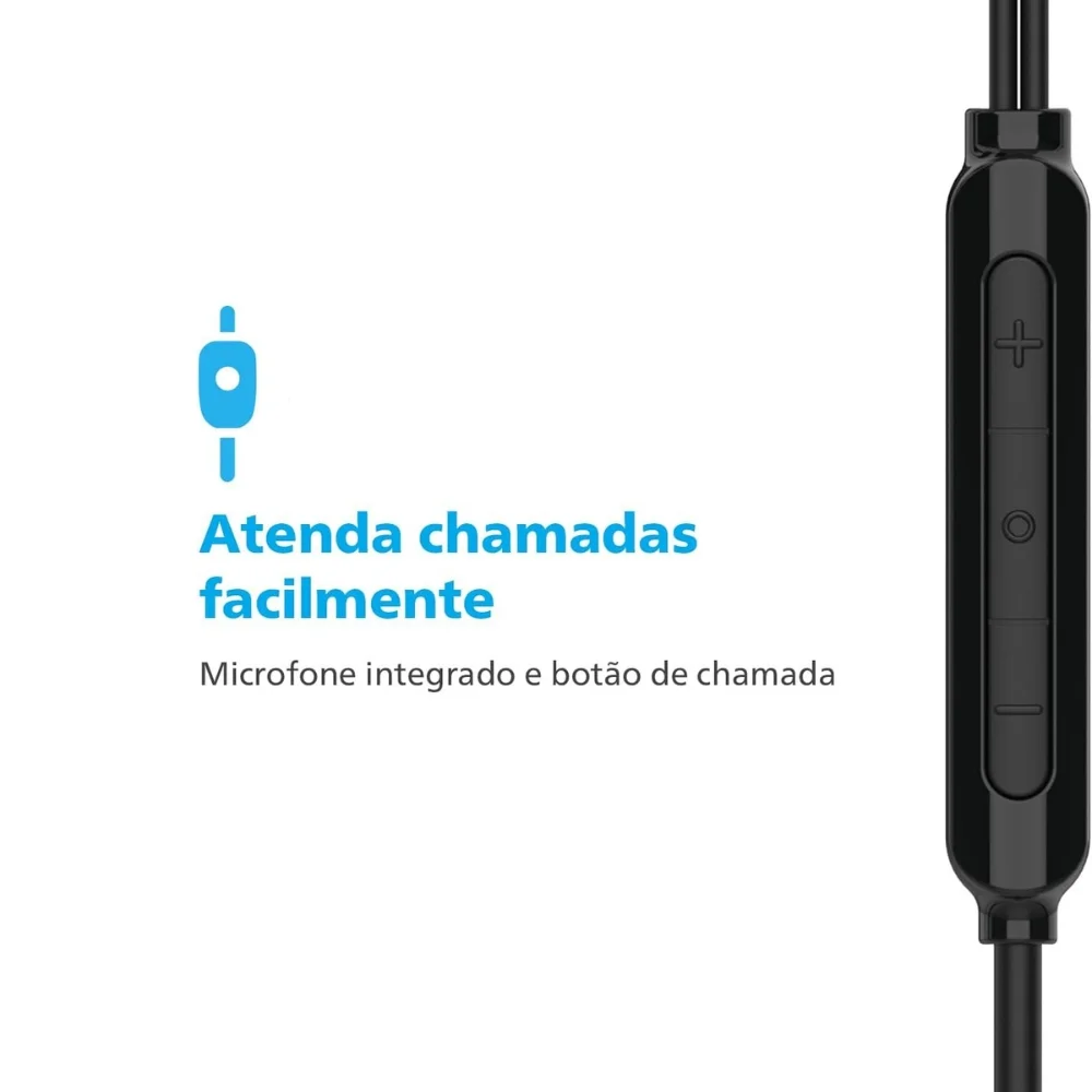 Imagem 2 de 5 do produto Philips, Fone De Ouvido Com Microfone, Tae2146bk/00, Com Fio Usb-c De 1,2 Metros, Intra-auricular, Preto - Panami