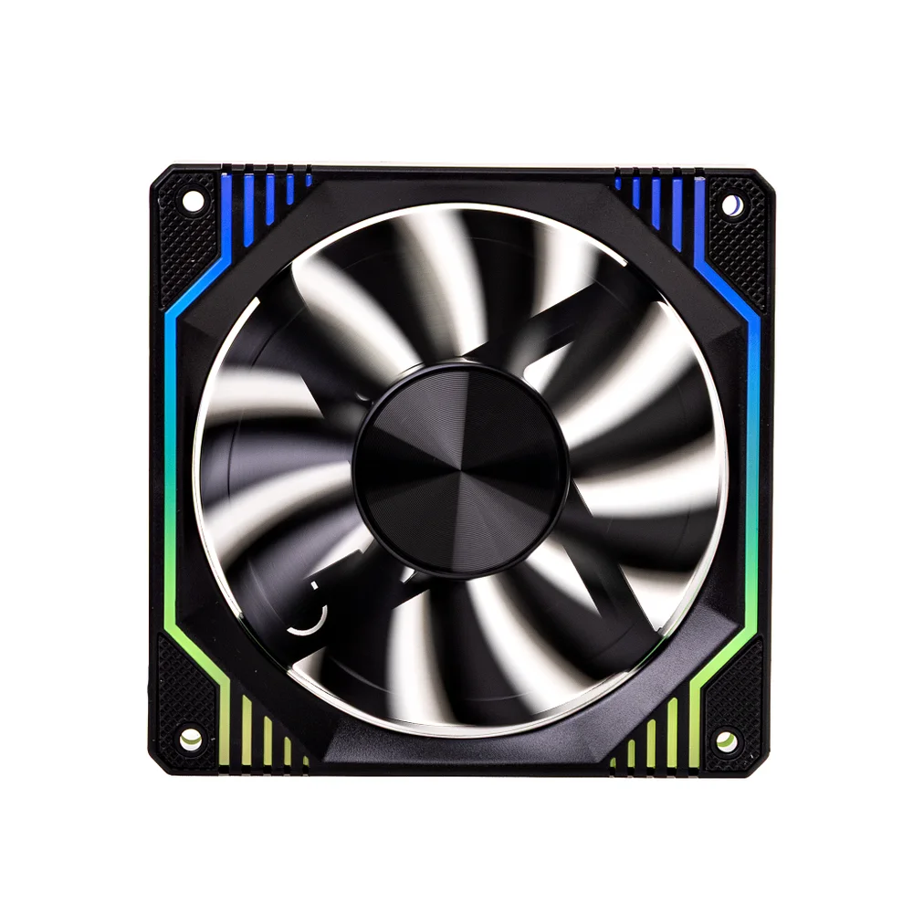 Imagem 2 de 5 do produto Cooler Para Gabinete Round5 Windforce Black, ARGB, 120mm, Pwm, Preto, R5-windforce-fw-b-2236