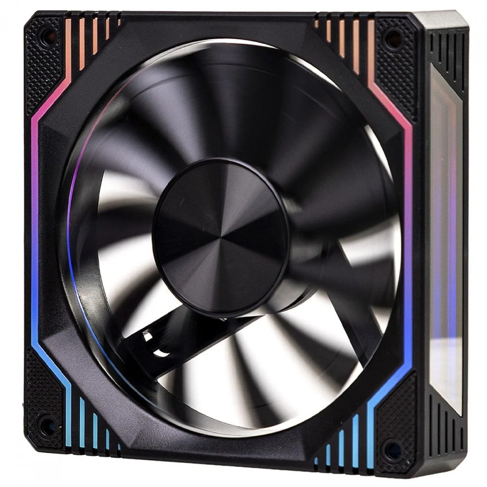 Imagem 4 de 5 do produto Cooler Para Gabinete Round5 Windforce Black, ARGB, 120mm, Pwm, Preto, R5-windforce-fw-b-2236