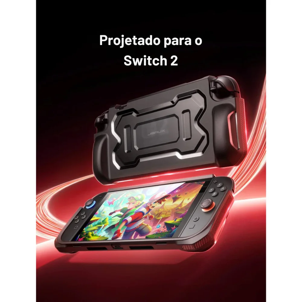 Capa Ergonômica Jsaux Battle Armor Para Nintendo Switch 2 Capa Ergonômica Jsaux Battle Armor Para Nintendo Switch 2