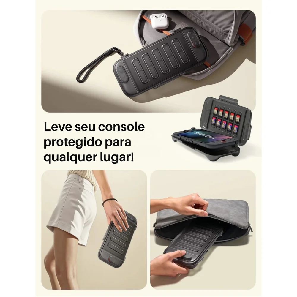 Imagem 2 de 5 do produto Case Anti-impacto Jsaux Para Nintendo Switch 2