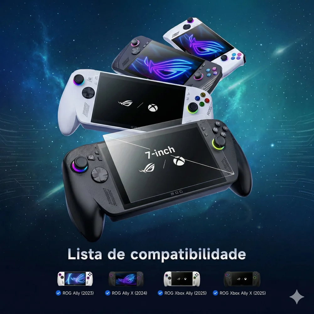 Imagem 5 de 5 do produto Protetor De Tela Hd Vidro Temperado Jsaux Para Rog XBOX Ally