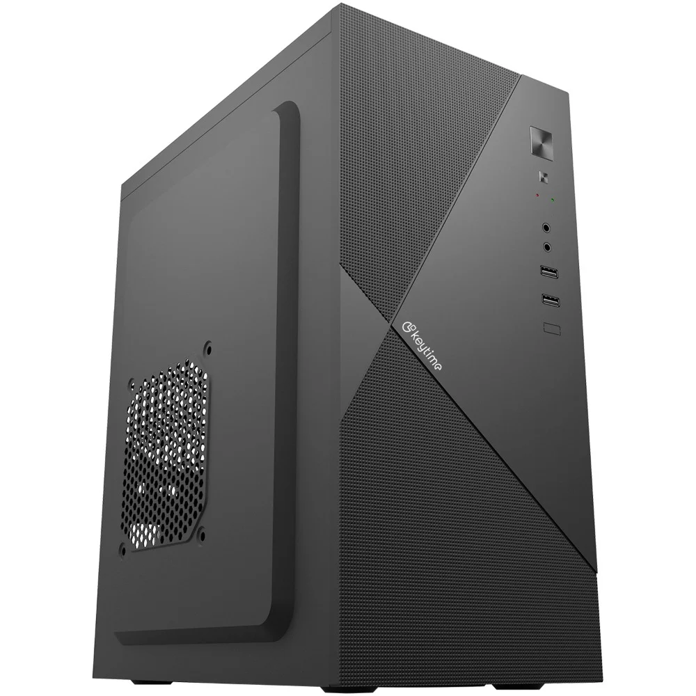 Gabinete Gamer Keytime Edge S/fan S/fonte Micro-atx Painel Lateral Preto - Kyt00045
