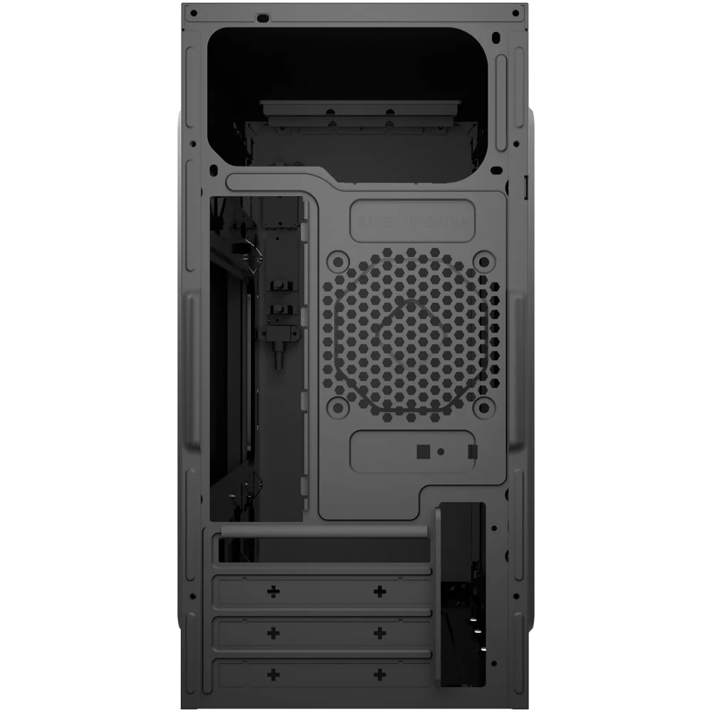 Imagem 3 de 5 do produto Gabinete Gamer Keytime Edge S/fan S/fonte Micro-atx Painel Lateral Preto - Kyt00045
