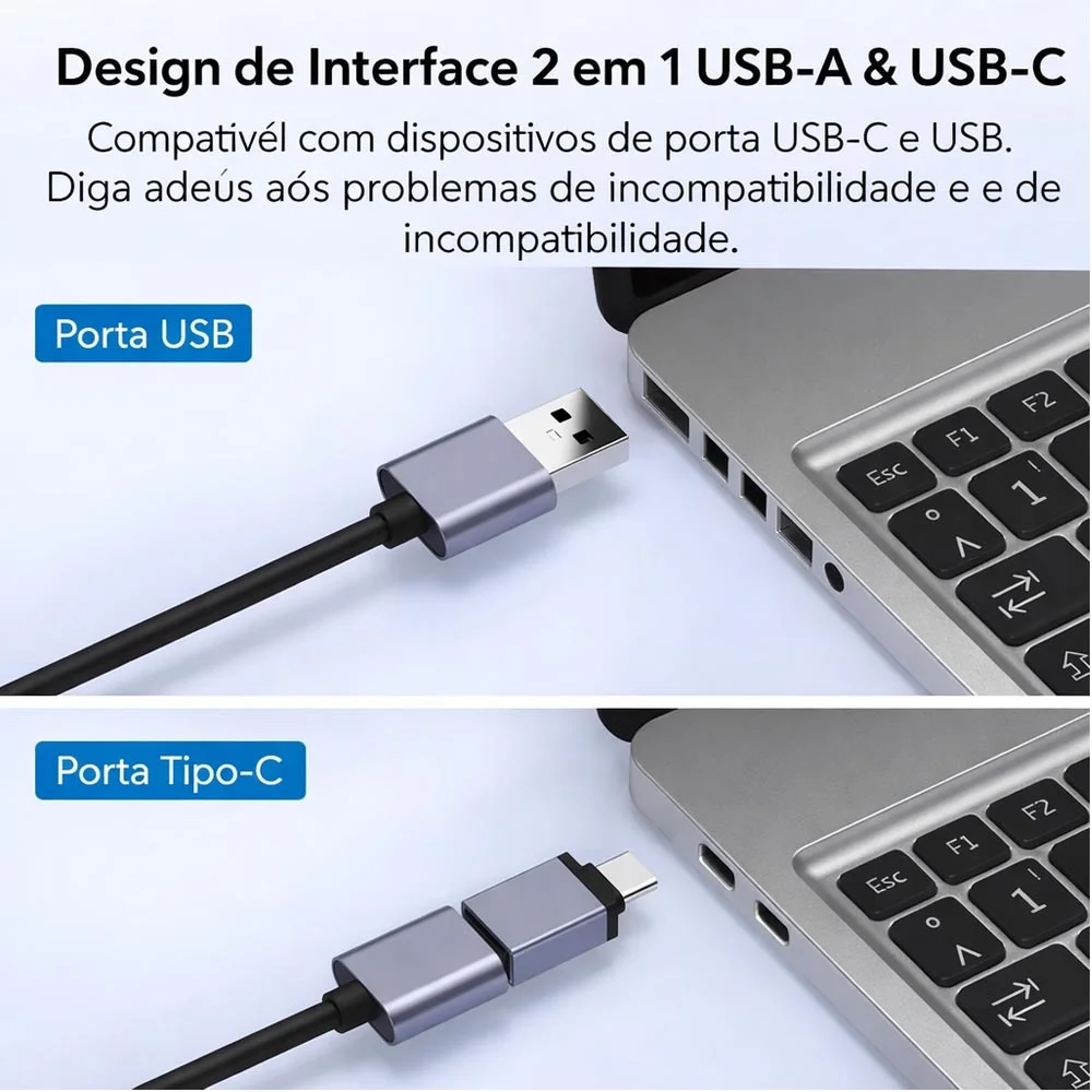 Imagem 3 de 5 do produto Placa De Captura De Vídeo Externa HDMI Usb-c 4k 60fps