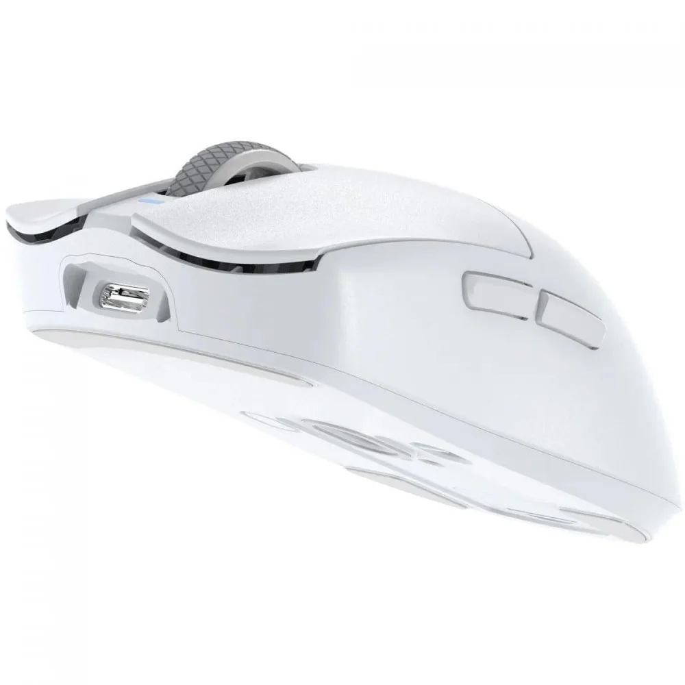 Imagem 5 de 5 do produto Mouse Gamer Fortrek Loyal, Wireless/bluetooth, 24000 Dpi, Com Dock De Carregamento Magnético, Branco