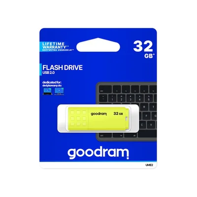 Pen Drive Ume2 Amarelo Usb 2.0 32gb Goodram