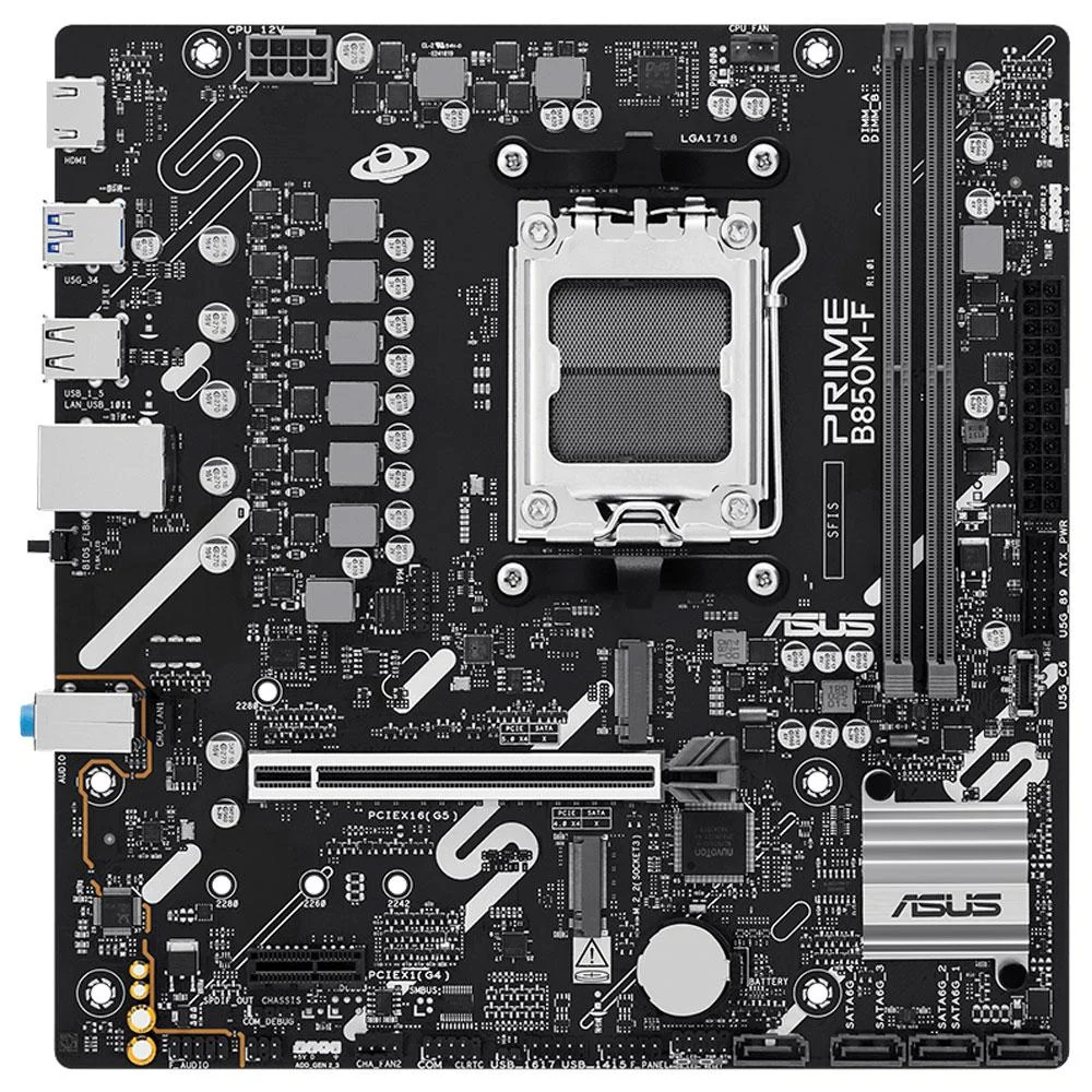 Placa Mãe Asus Prime B850m-f Ddr5 Am5 4