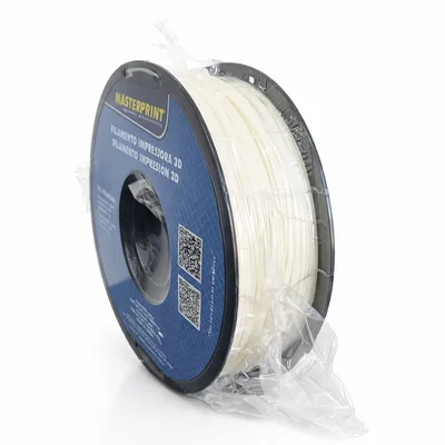 Filamento Natural Para Impressora 3d Abs Premium Masterprint 1kg Alta Resistência Durabilidade E Acabamento