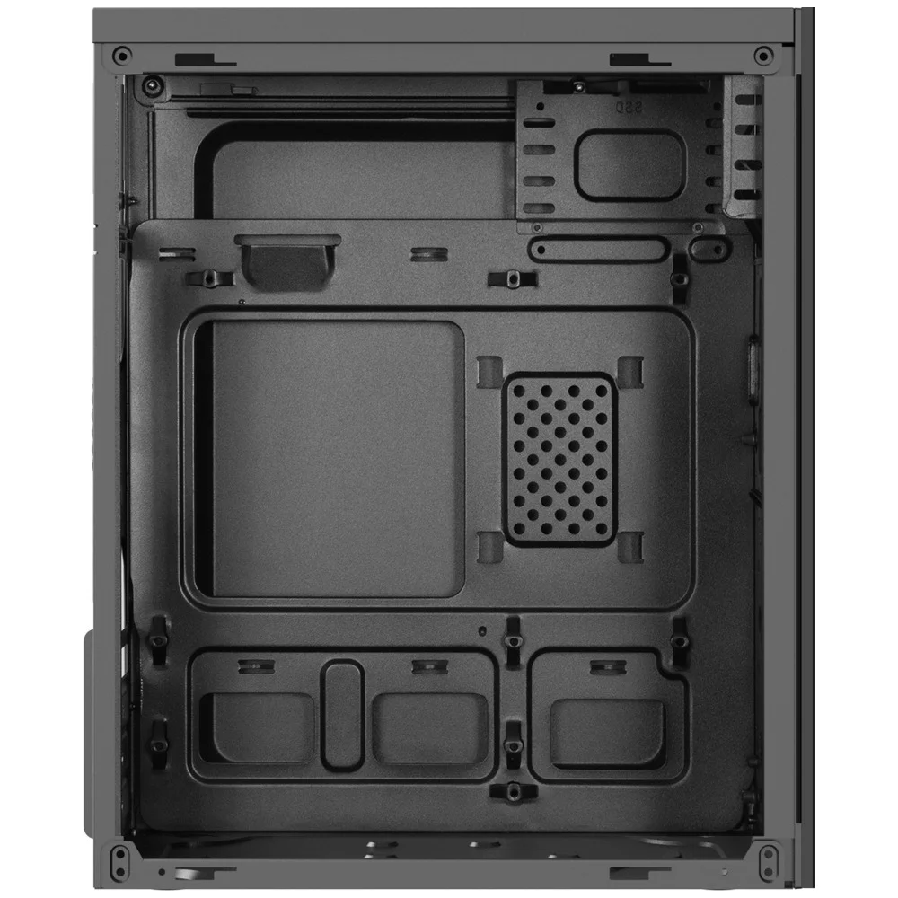 Imagem 2 de 5 do produto Gabinete Keytime Frame S/fan S/fonte Micro-atx Vidro Temperado Preto - Kyt00044