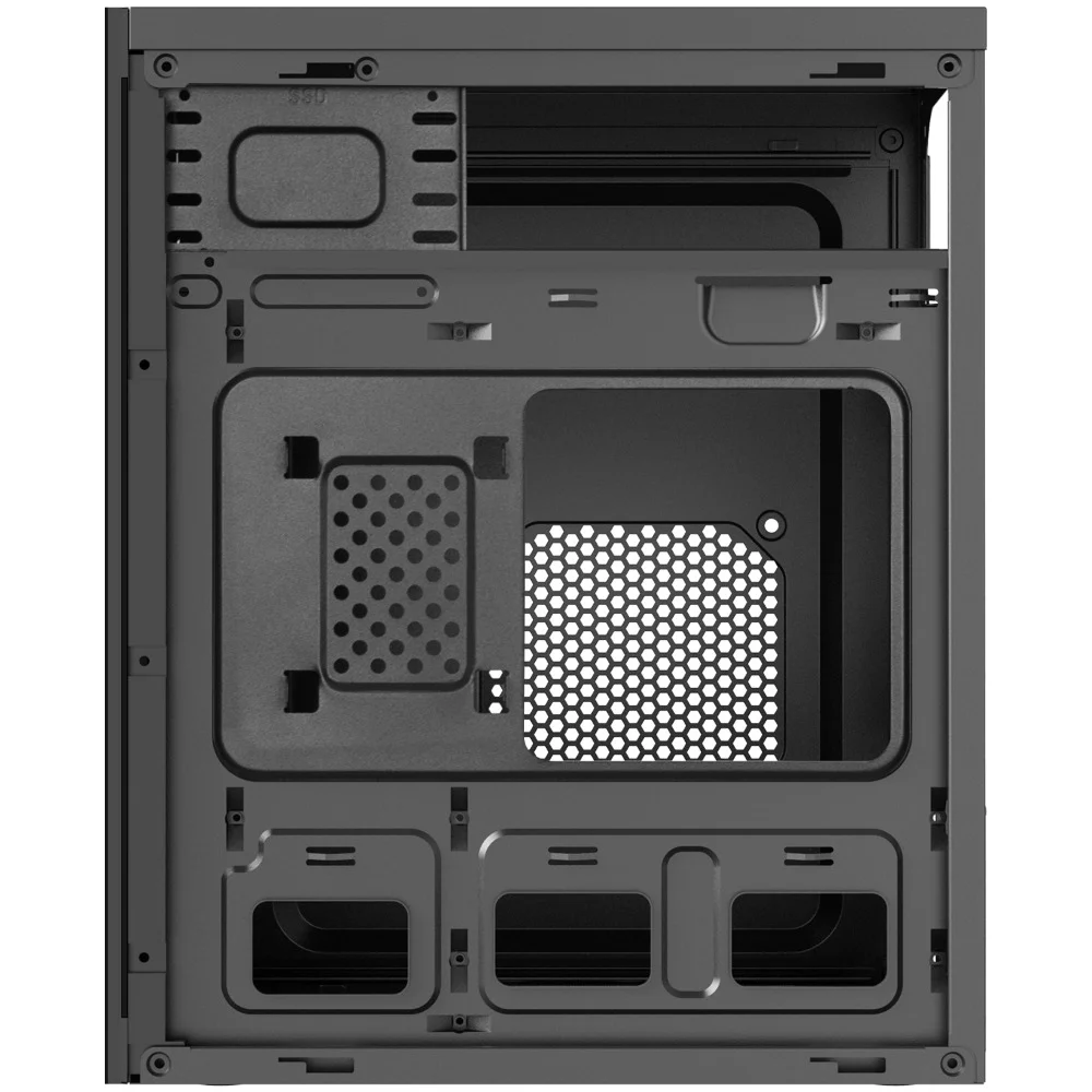Imagem 3 de 5 do produto Gabinete Keytime Frame S/fan S/fonte Micro-atx Vidro Temperado Preto - Kyt00044