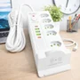 Filtro De Linha Profissional Estação 11 Em 1 Indução Usb-c - Branco