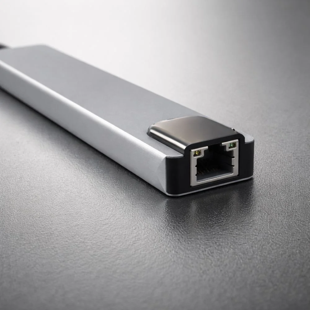 Imagem 4 de 5 do produto Hub Adaptador Usb-c 8 Em 1 HDMI 4k Rj45 Sd/tf Pd 87w
