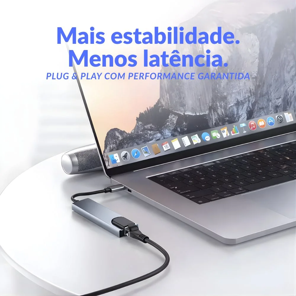Imagem 5 de 5 do produto Hub Adaptador Usb-c 8 Em 1 HDMI 4k Rj45 Sd/tf Pd 87w