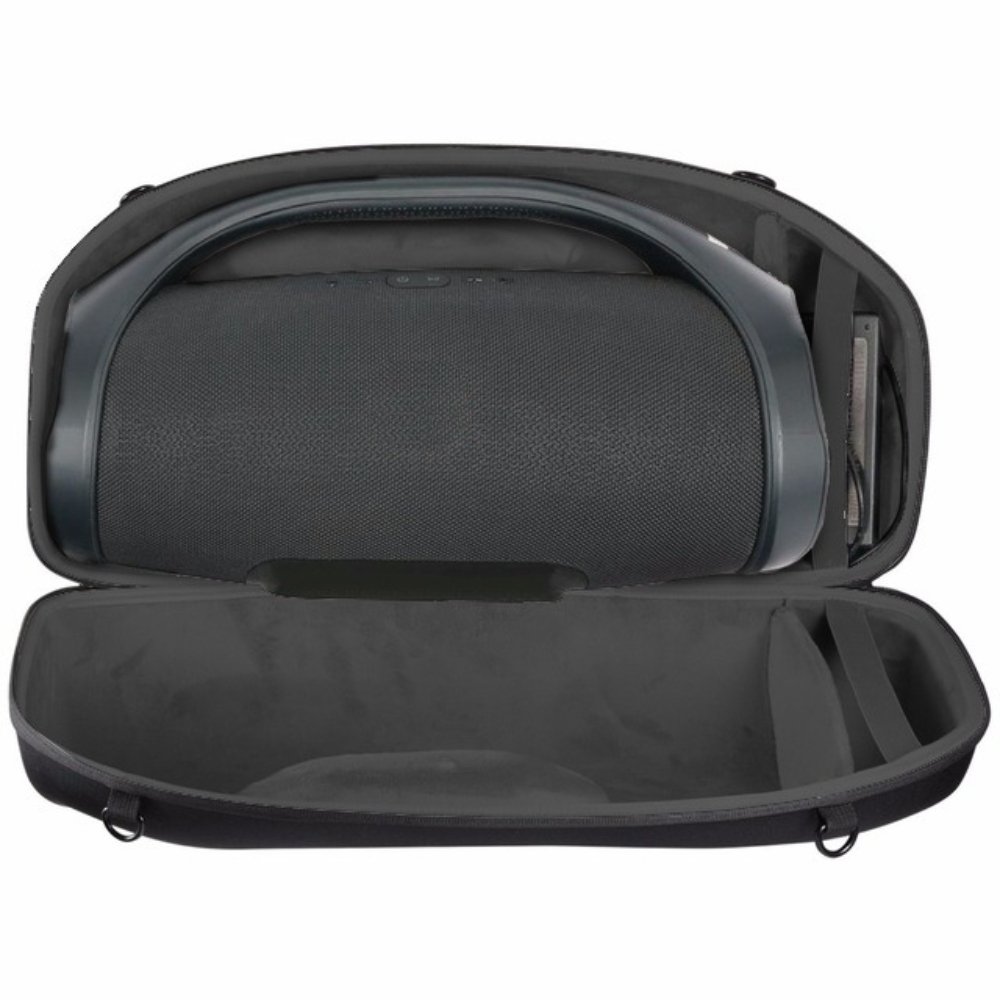 Bolsa Protetora Rígida Compatível com JBL Boombox 3 e 2 - Capa Estojo com Compartimento Interno para Carregador e Cabo, Resistente e Portátil