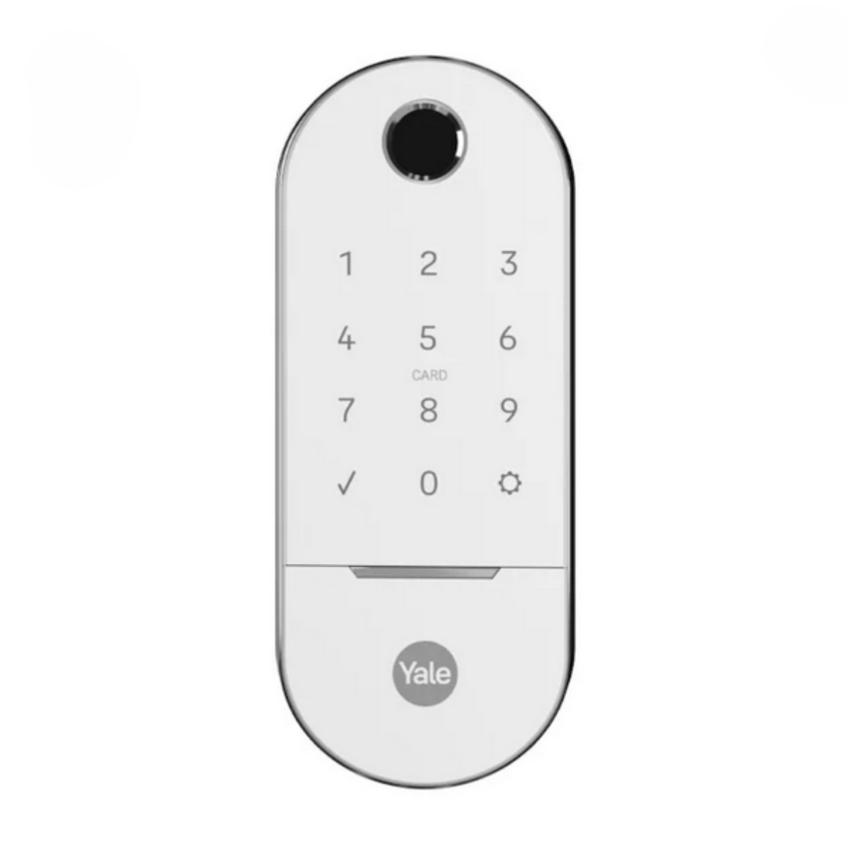 Fechadura Digital Yale Modelo Lia Branca Com Biometria