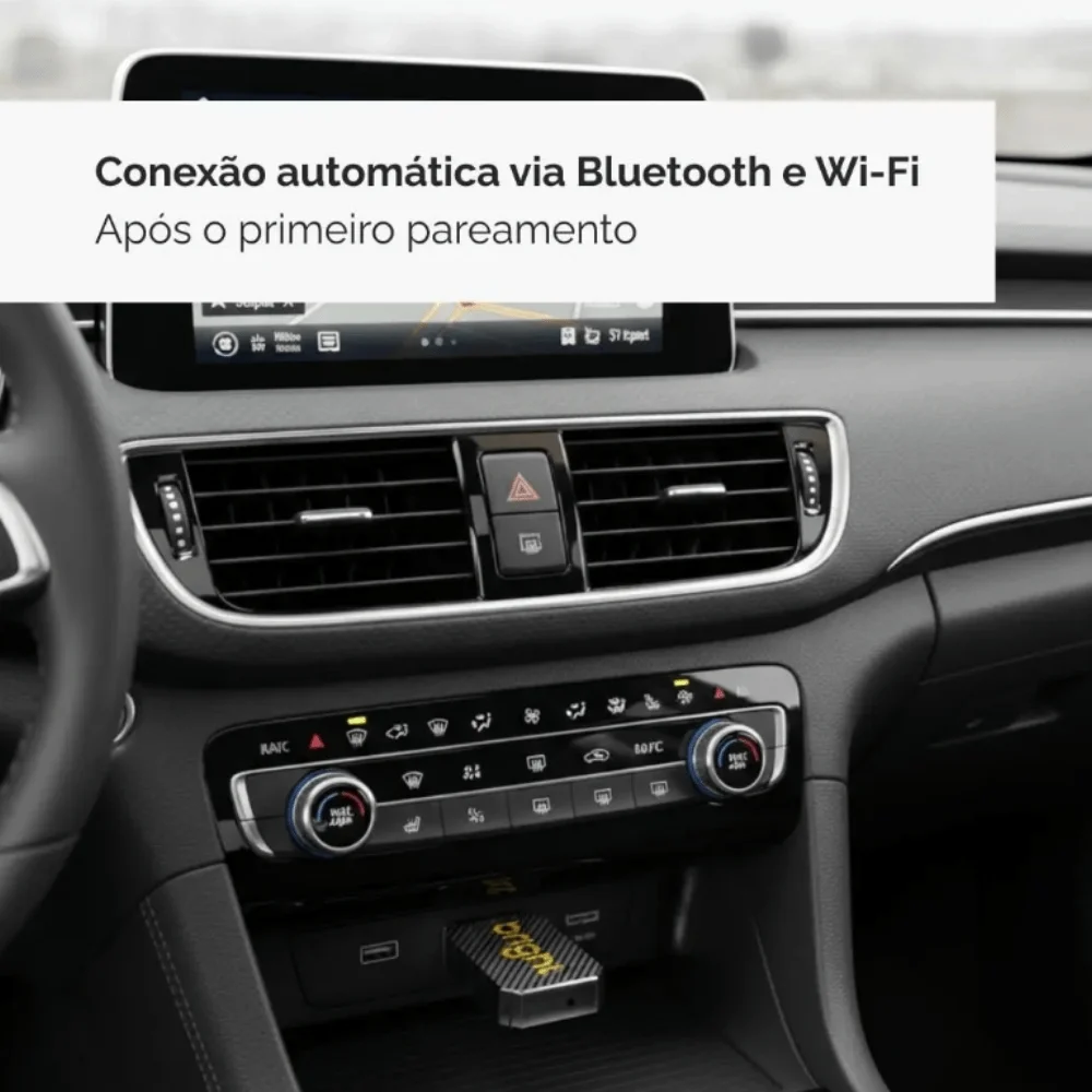 Imagem 5 de 5 do produto Adaptador Usb Bluetooth Wifi Carplay Android Auto Bright Ac600