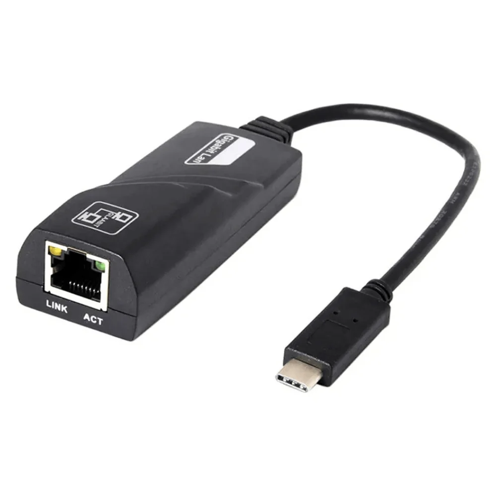 Adaptador Usb-c 3.1 Para Rj45 Rede Gigabite 10/100/1000mbps
