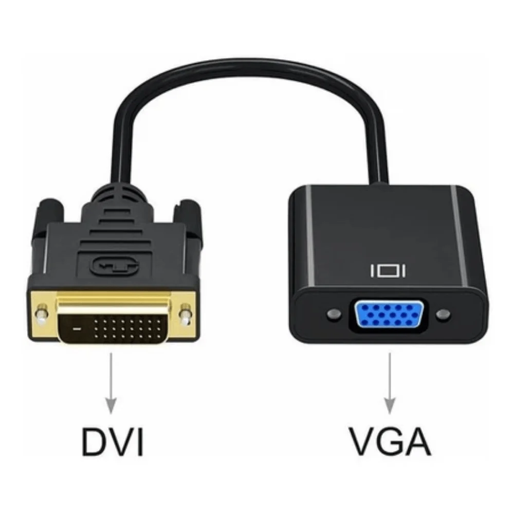 Imagem 3 de 5 do produto Adaptador Conversor Dvi 24+1 Macho Para Vga Femêa Co-011