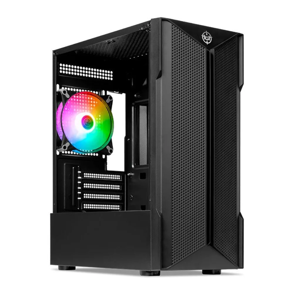 Imagem 2 de 5 do produto Gabinete Gamer Tgt Skylancer V2 1 Fan S/fonte Midtower Lateral De Vidro Preto - Tgt-sklv2-bk-1f
