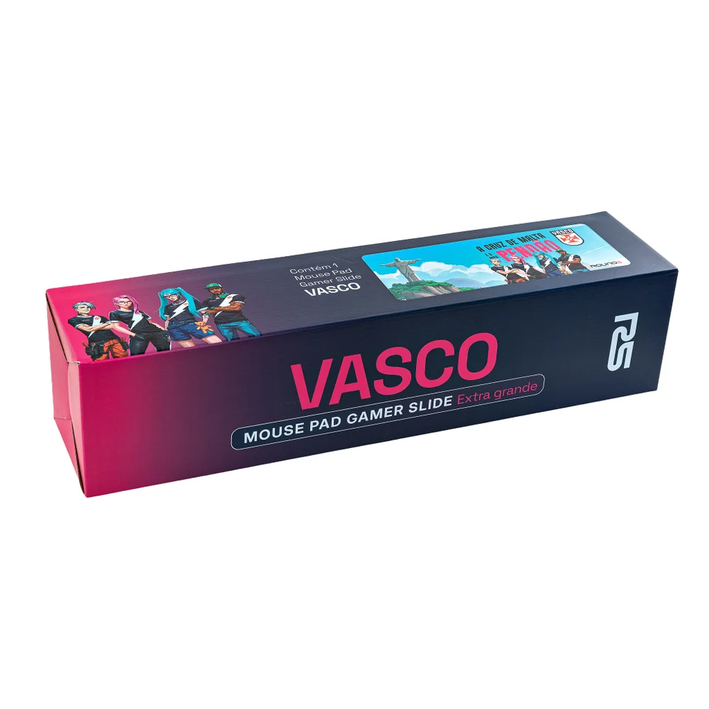 Imagem 4 de 4 do produto Mouse Pad Gamer Round5 Slide Vasco - Grande 900 X 400 X 4mm