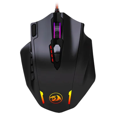 Mouse Gamer Redragon M908 Impact Usb / RGB - Preto