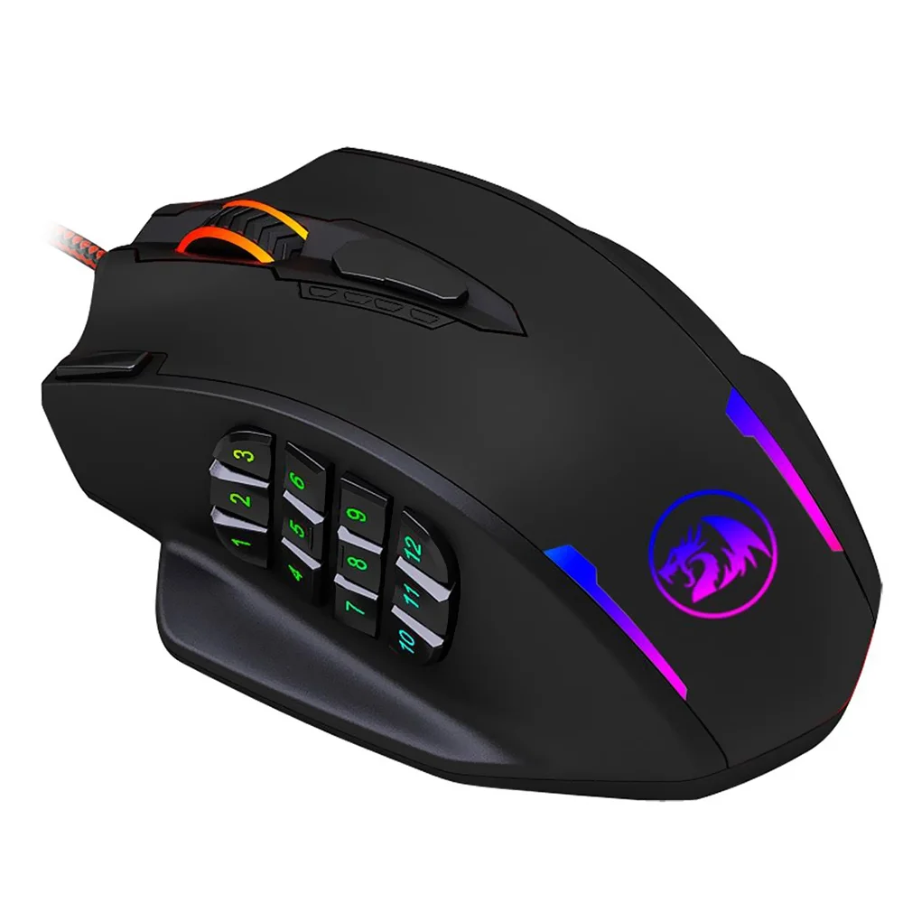 Imagem 3 de 3 do produto Mouse Gamer Redragon M908 Impact Usb / RGB - Preto