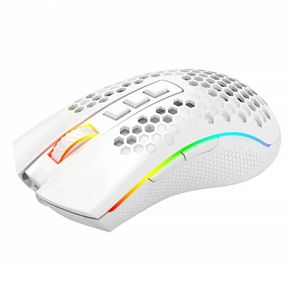 Imagem 3 de 3 do produto Mouse Gamer Redragon M808w-ks Storm Pro Wireless / RGB - Branco