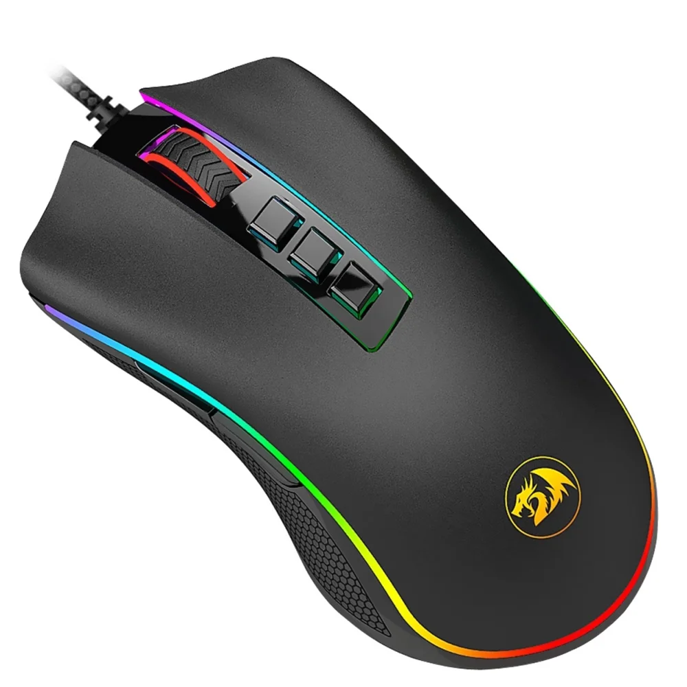 Mouse Gamer Redragon M711RGB Cobra Usb / RGB - Preto Mouse Gamer Redragon M711RGB Cobra Usb / RGB - Preto