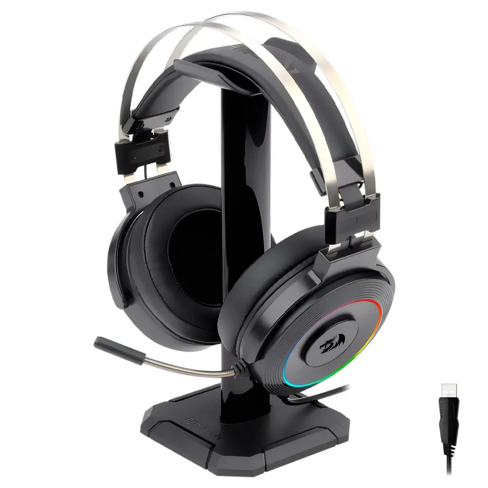 Headset Gamer Redragon Lamia 2 H320RGB-1 / RGB / Com Fio - Preto Headset Gamer Redragon Lamia 2 H320RGB-1 / RGB / Com Fio - Preto