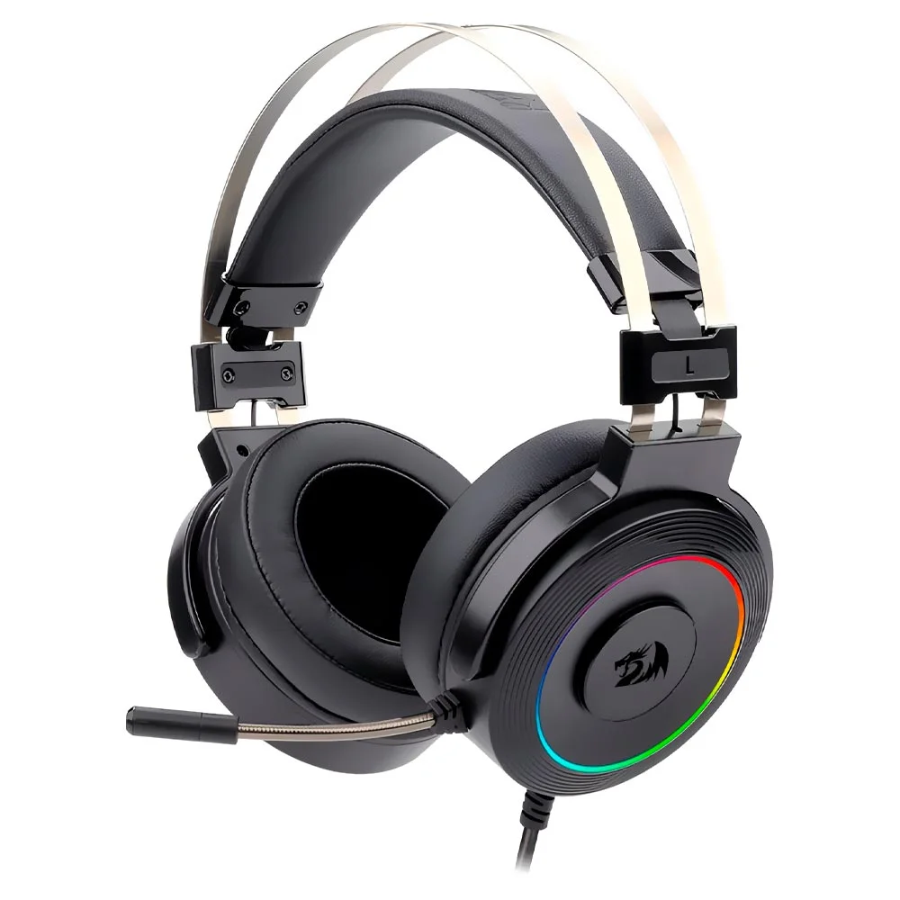 Headset Gamer Redragon Lamia 2 H320RGB-1 / RGB / Com Fio - Preto Headset Gamer Redragon Lamia 2 H320RGB-1 / RGB / Com Fio - Preto
