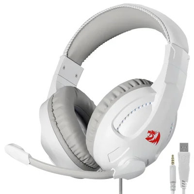 Fone Gamer Redragon H211w-RGB Cronus RGB / Com Fio - Branco