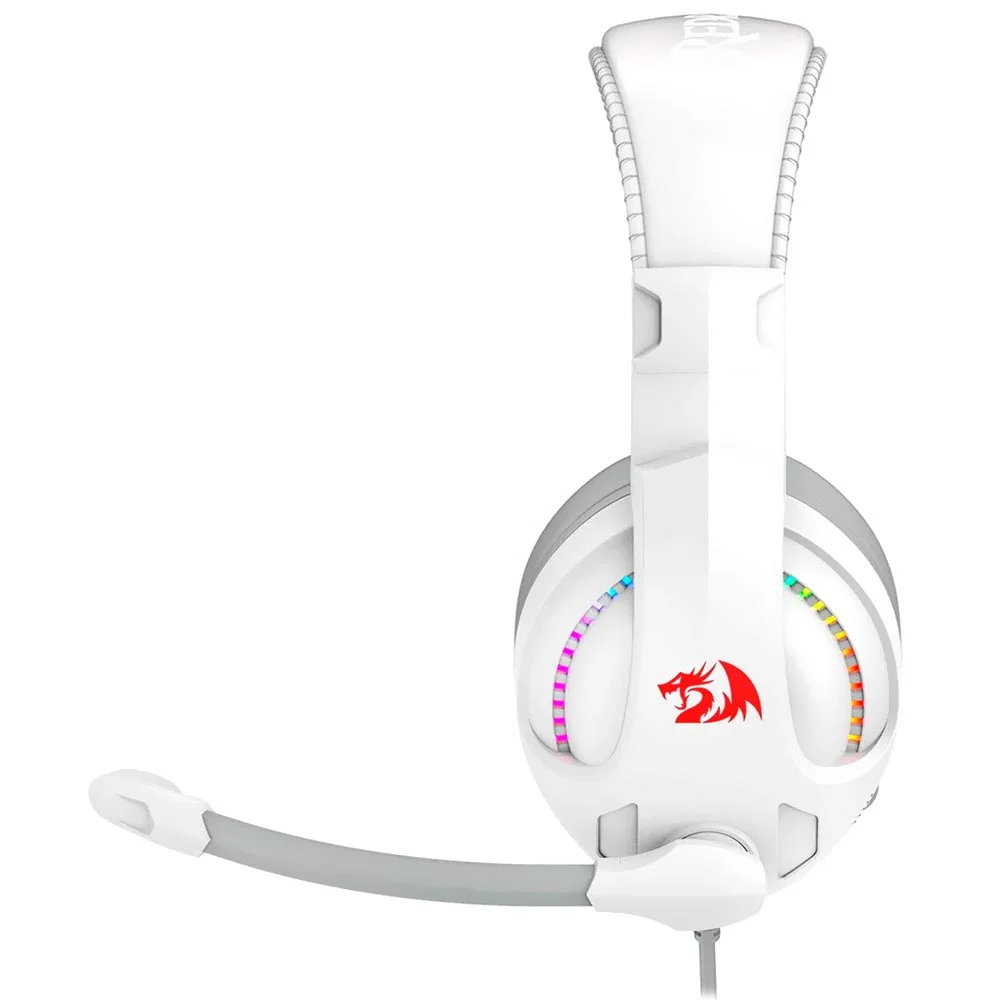 Imagem 2 de 3 do produto Fone Gamer Redragon H211w-RGB Cronus RGB / Com Fio - Branco