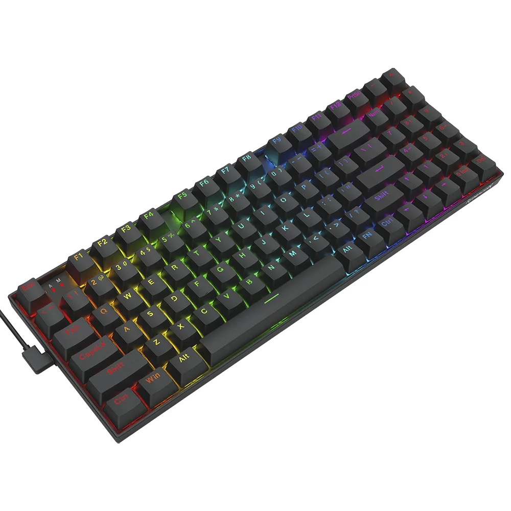 Imagem 3 de 3 do produto Teclado Gamer Redragon K736-pro-m Nephrite Pro Wireless / RGB / Inglês - Preto