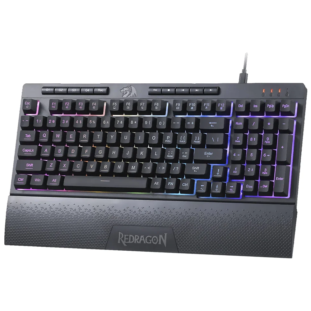Teclado Gamer Redragon K515-RGB Shiva 98 Usb / RGB / Inglês - Preto Teclado Gamer Redragon K515-RGB Shiva 98 Usb / RGB / Inglês - Preto