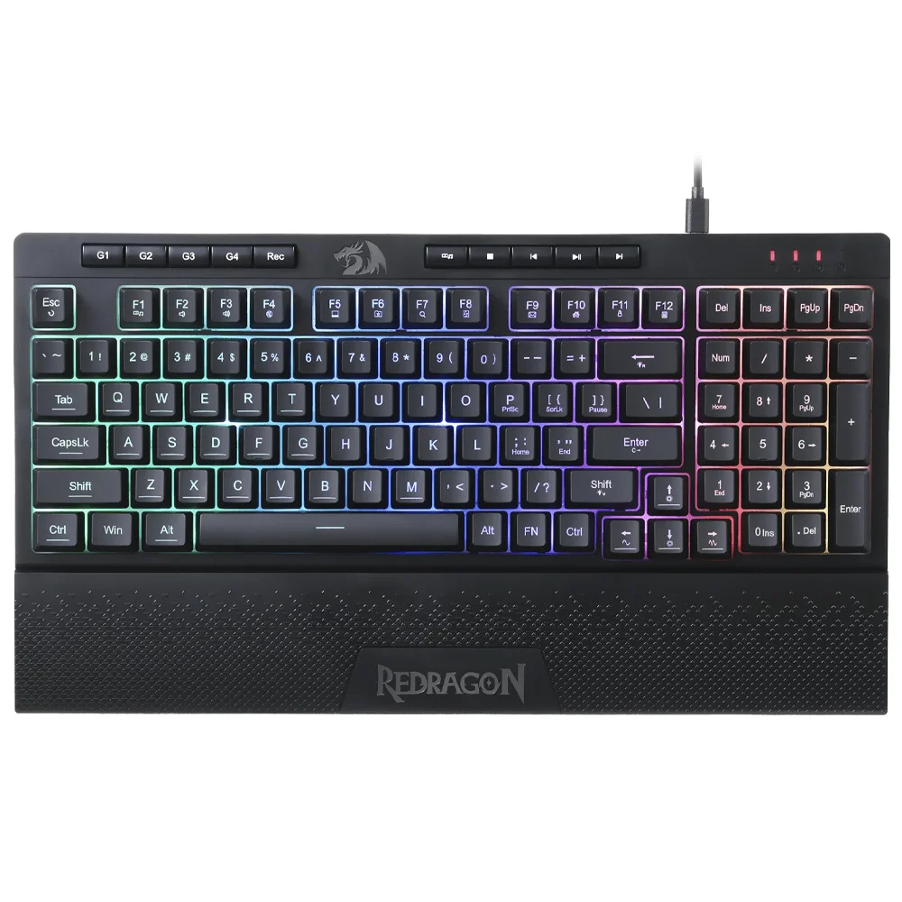 Teclado Gamer Redragon K515-RGB Shiva 98 Usb / RGB / Inglês - Preto Teclado Gamer Redragon K515-RGB Shiva 98 Usb / RGB / Inglês - Preto