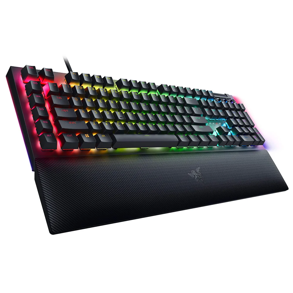 Imagem 2 de 3 do produto Teclado Gamer Mecânico Razer Blackwidow V4 Usb / RGB / Yellow / Inglês - Preto (rz03-04691900-r3u1)