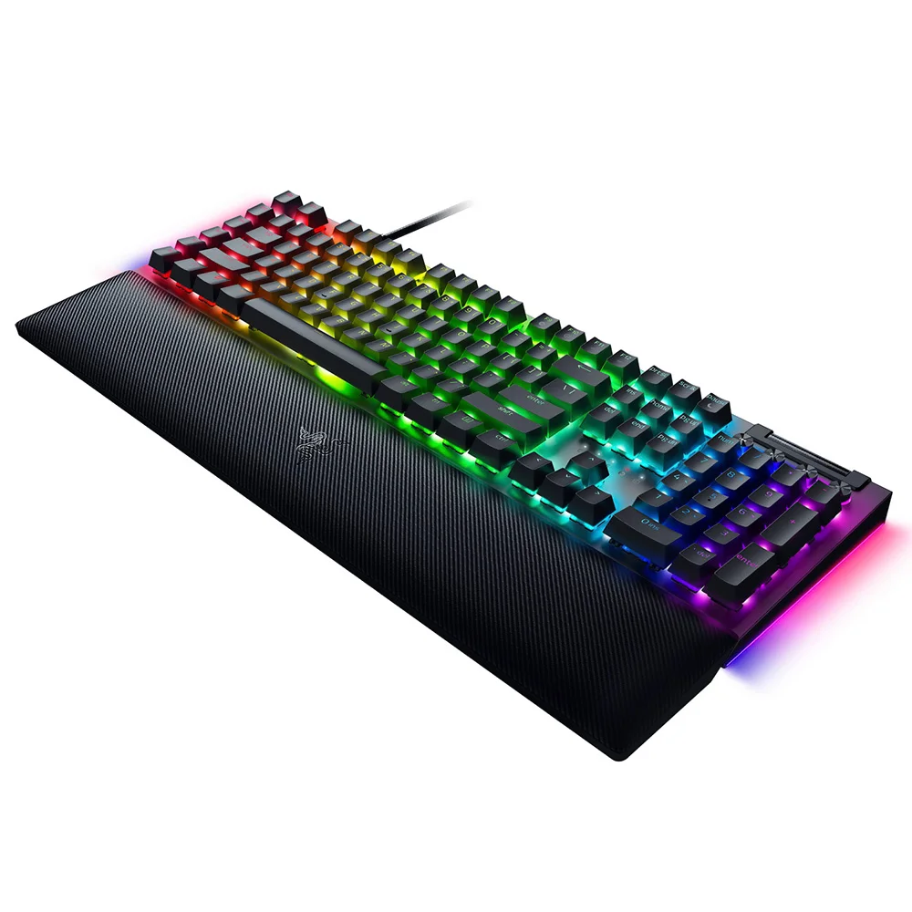 Imagem 3 de 3 do produto Teclado Gamer Mecânico Razer Blackwidow V4 Usb / RGB / Yellow / Inglês - Preto (rz03-04691900-r3u1)