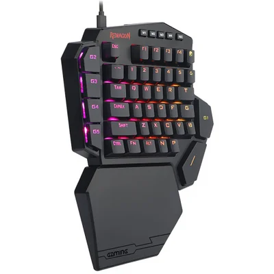 Teclado Gamer Mecânico Redragon K585RGB Diti Usb / RGB / Red / Inglês - Preto